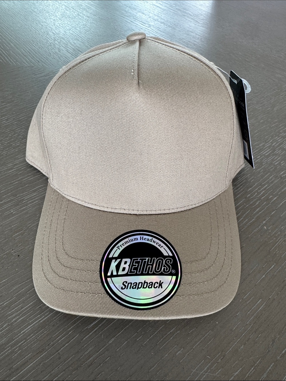 New KBETHOS Khaki Classic A-Frame Snapback Cap